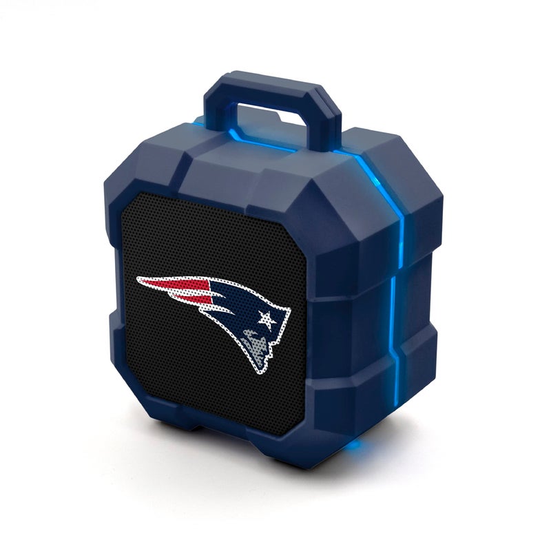 SOAR NFL Shockbox LED Wireless Bluetooth Speaker, New England Patriots - Image 1